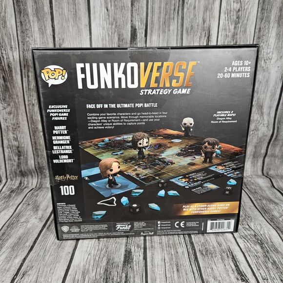 New FUNKOverse Strategy Game: HARRY POTTER 100 - FUNKO GAMES With Figures New - Picture 2 of 8